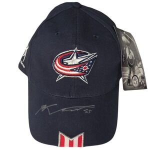 Columbus Blue Jackets SIGNED Hat Mark Letestu #55 Autographed Blue Hero‎ Cap New